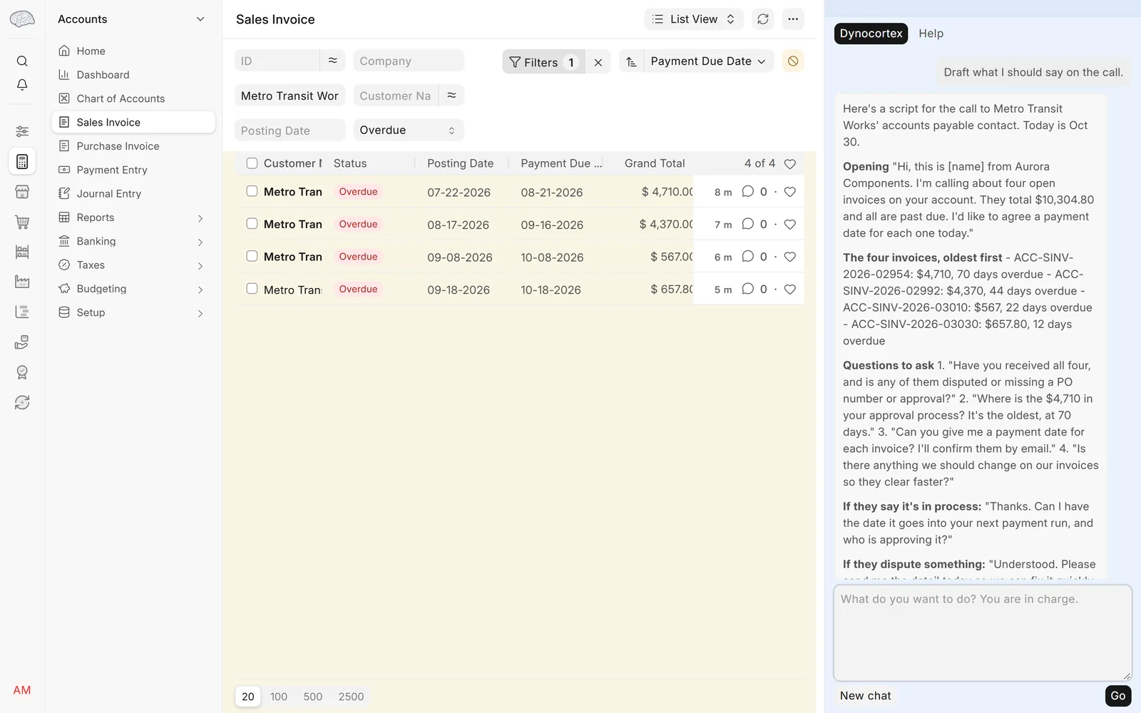 Which overdue invoices to chase first, step 3: Ask: